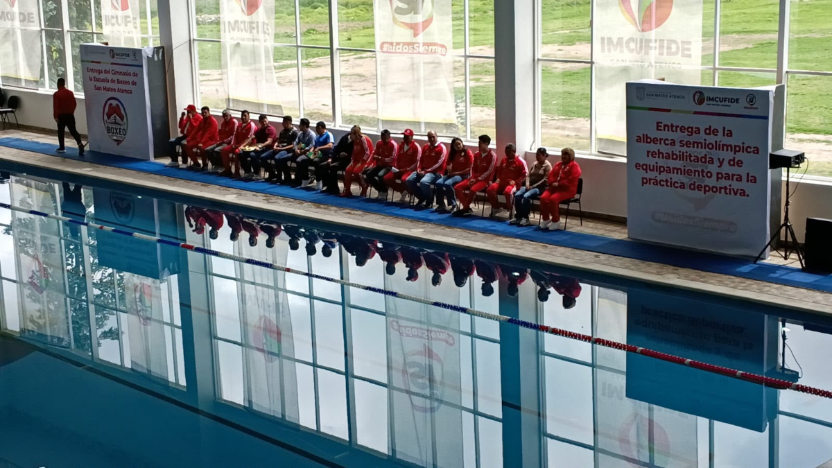San Mateo Atenco reabre alberca semiolímpica y gimnasio de boxeo para impulsar el deporte y la formación de nuevos talentos
