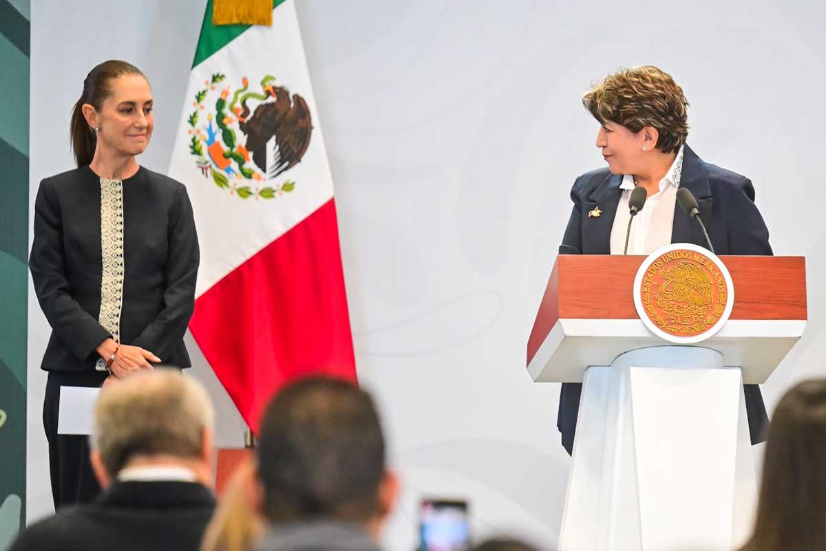 Delfina Gómez destaca coordinación con Claudia Sheinbaum para transformar el Estado de México