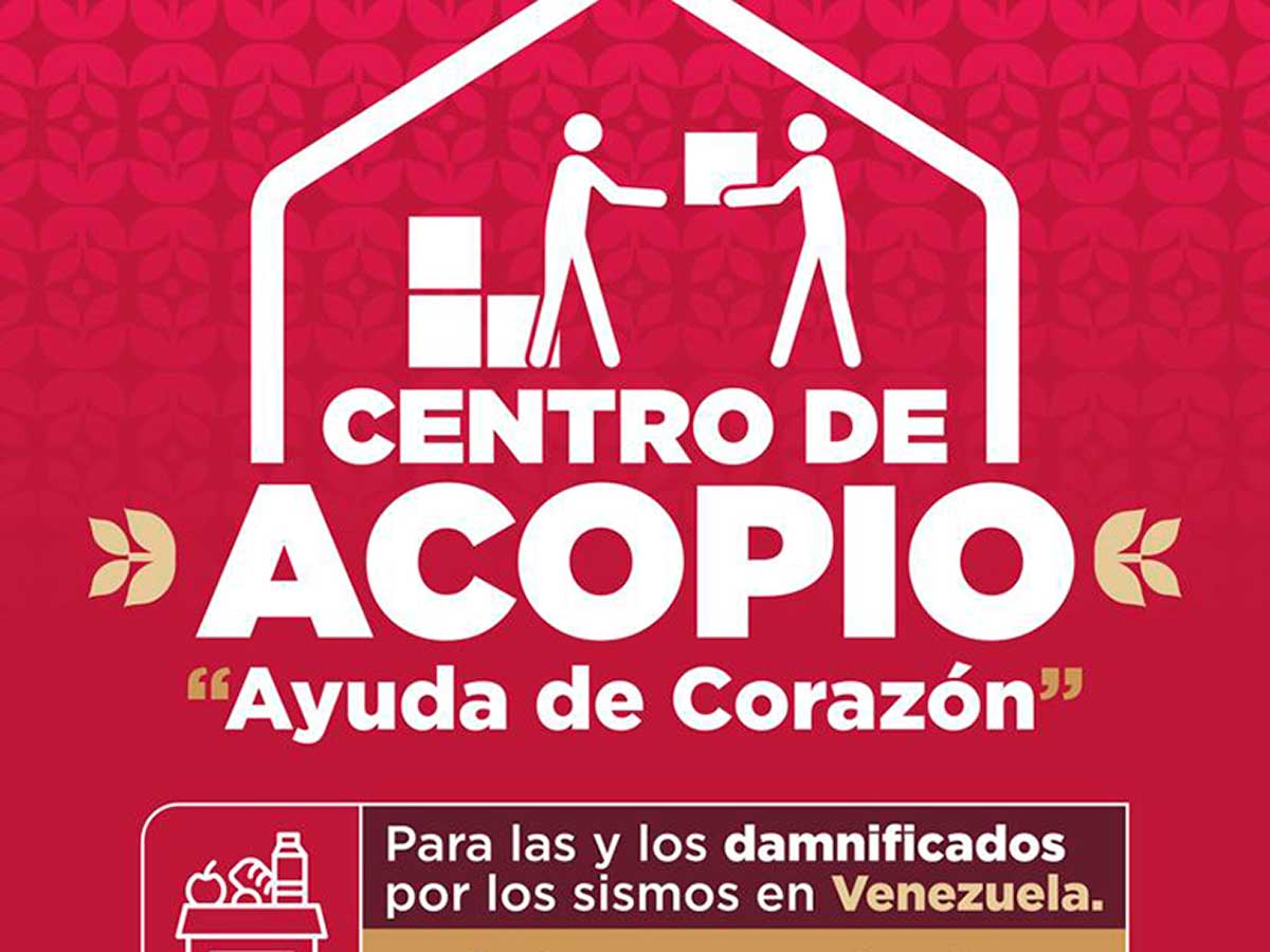 Gobierno del Estado de México abre centros de acopio para apoyar a damnificados en Venezuela