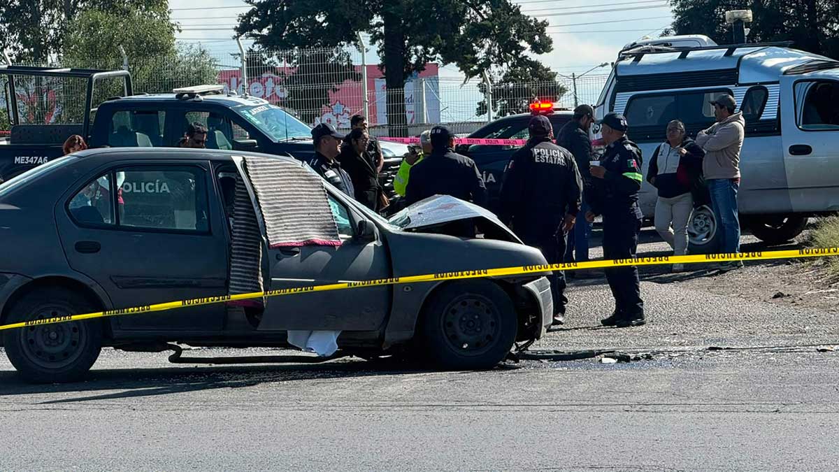 Accidente donde fallece adulta mayor en la Toluca-Atlacomulco.