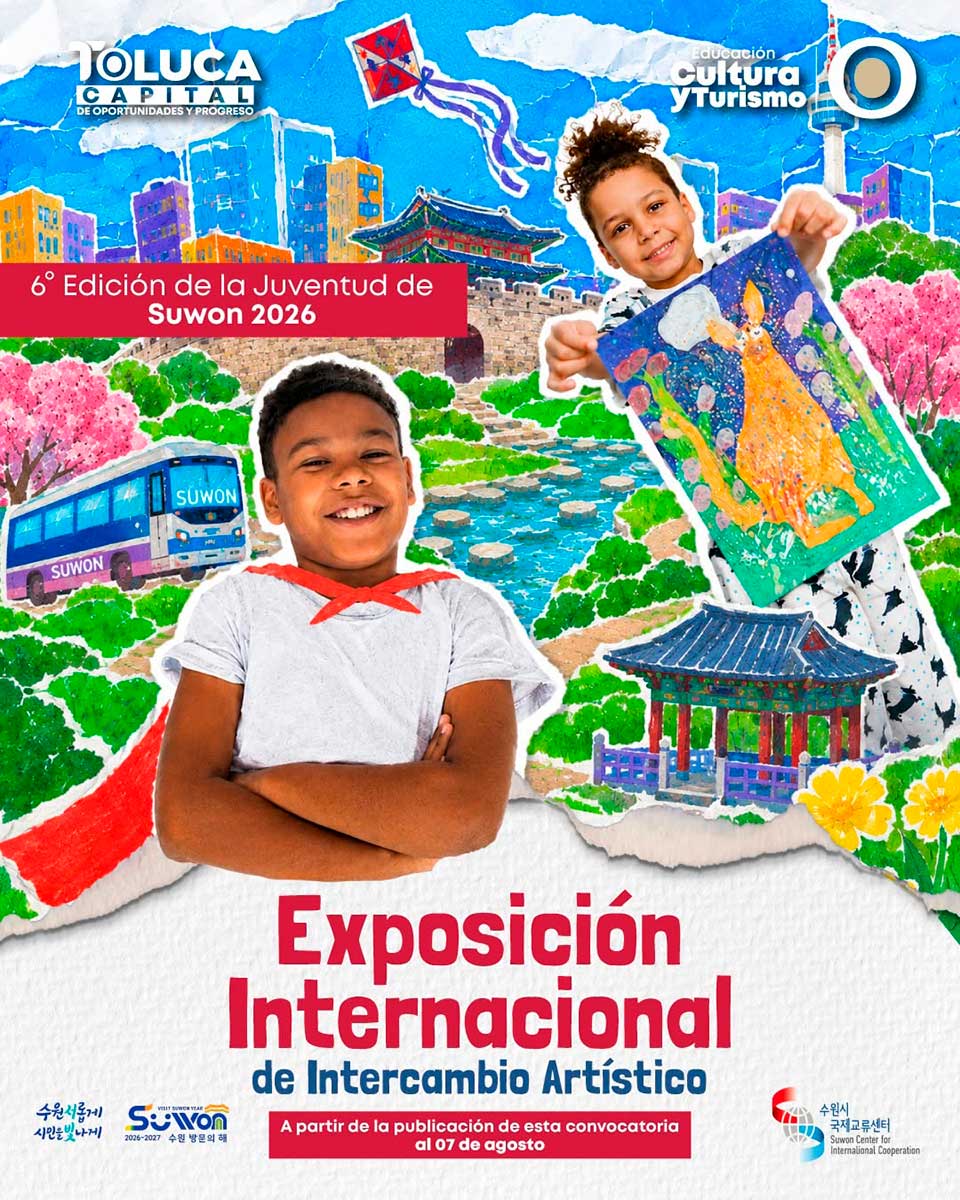 Toluca invita a niños, niñas y adolescentes a participar en exposición artística.