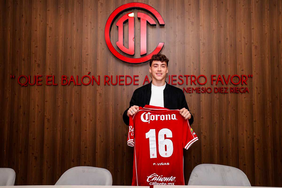 Federico Viñas se integra a los Diablos Rojos del Toluca.