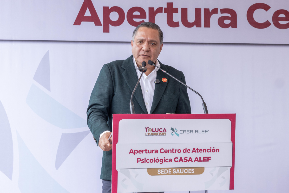 Toluca inaugura centro de salud mental Alef.
