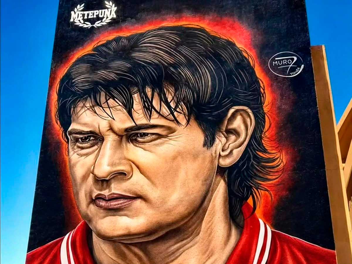 ¿Ya viste el mural de José Cardozo en Metepec? Así homenajean al máximo ídolo del Toluca