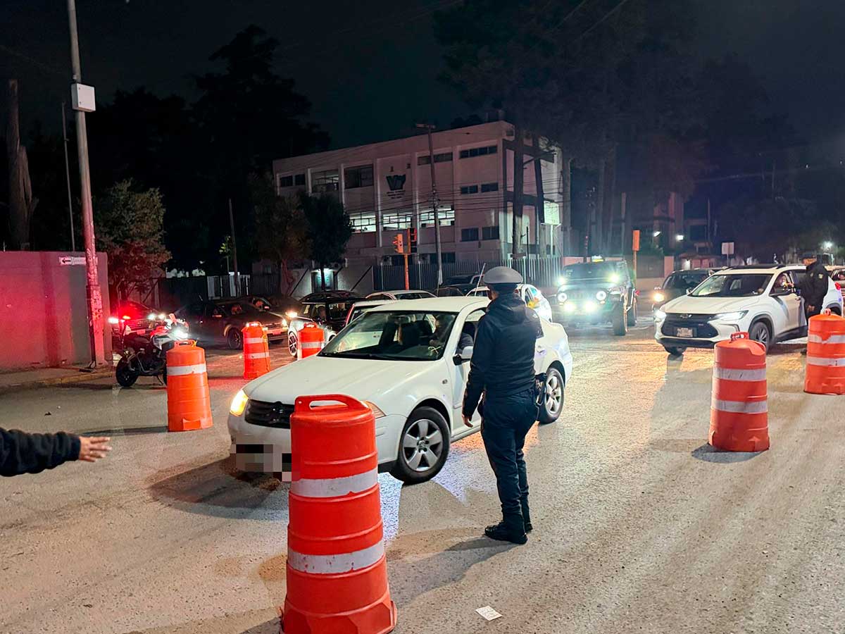 Alcoholímetro en Toluca: remiten a 72 conductores por dar positivo