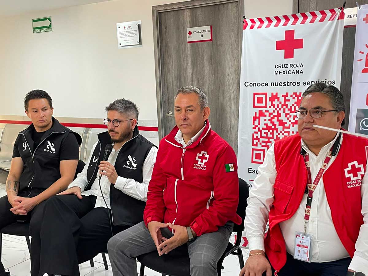 Cruz Roja Toluca y Casa Alef brindarán servicios psicológico a la población.