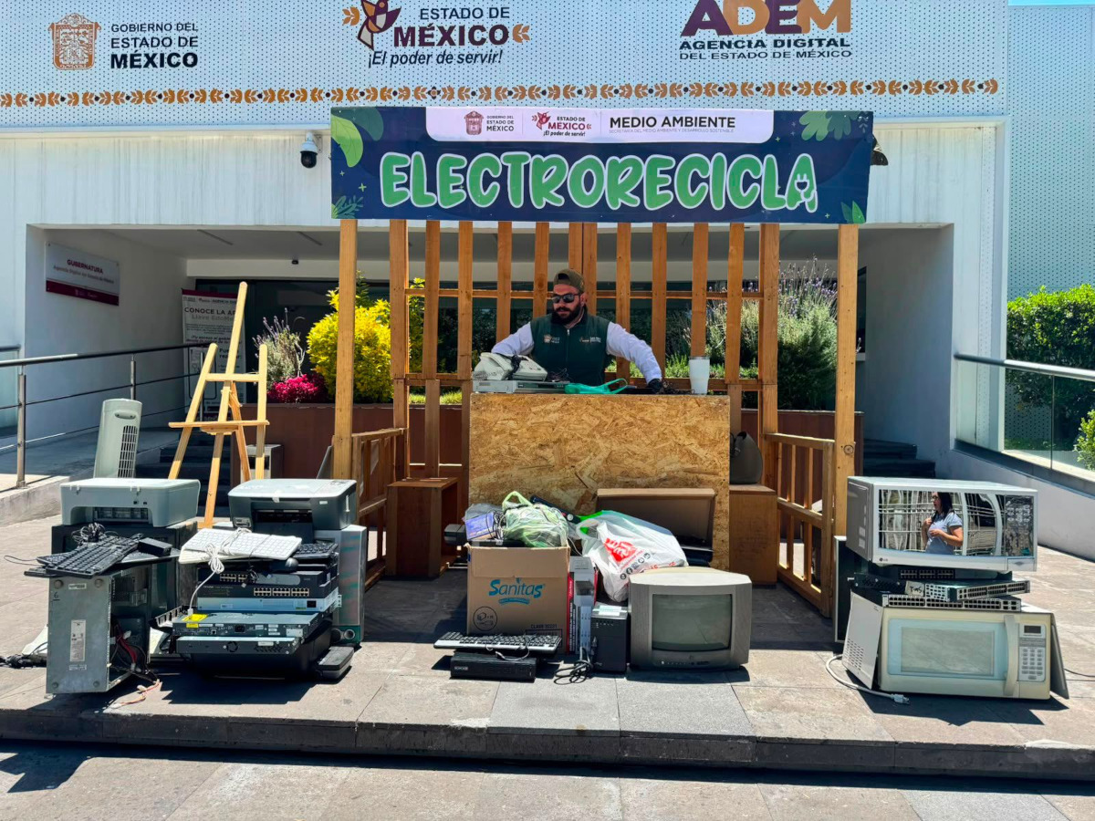 ElectroRecicla: Edomex recolecta más de 15 toneladas de aparatos electrónicos en desuso