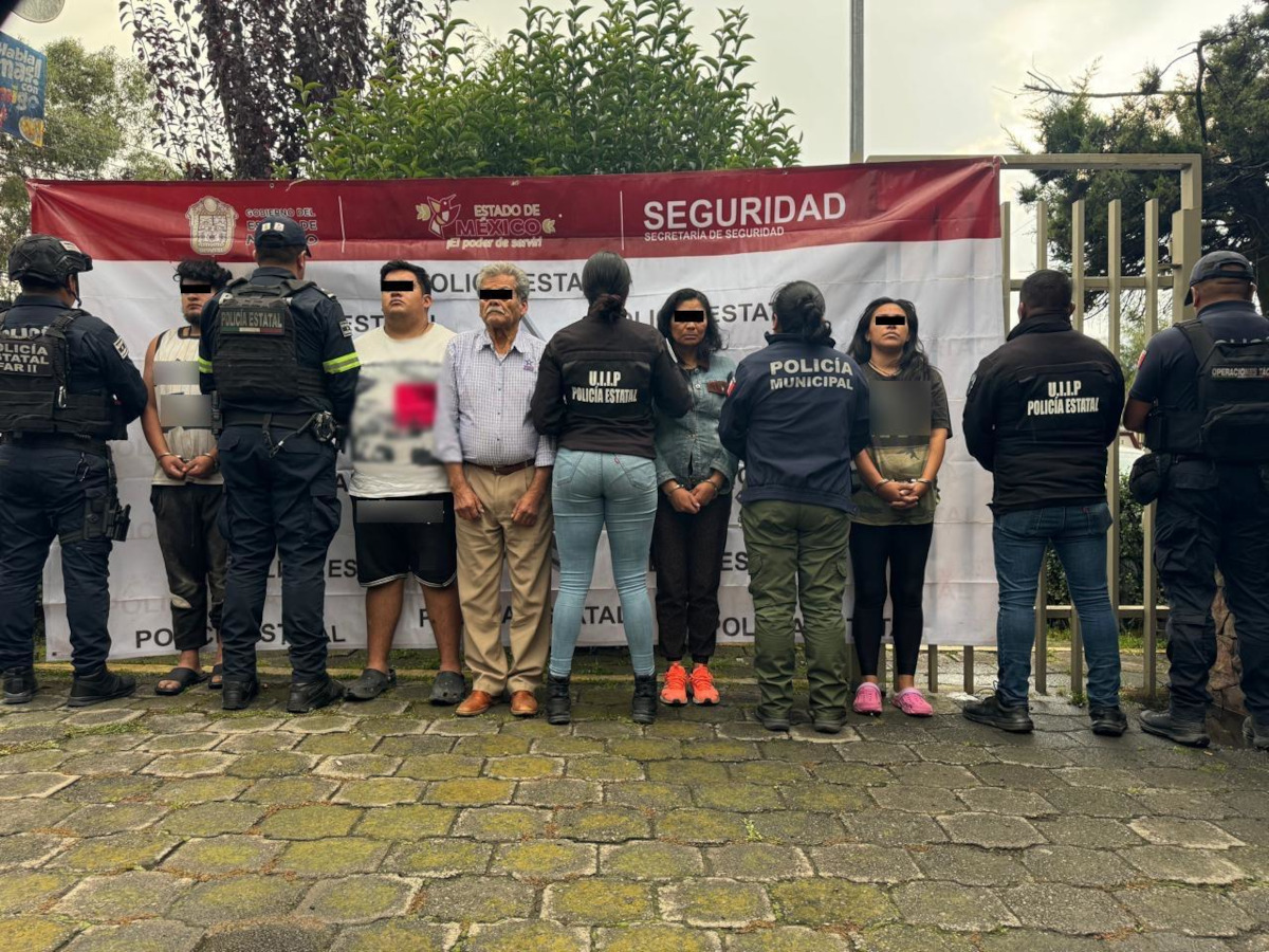 Extorsión en San Mateo Atenco: detienen a cinco personas y aseguran armas