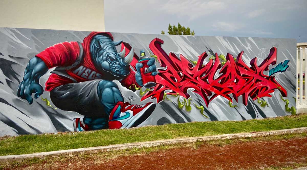 Nehos: artista y egresado de la UAEMéx llevará el graffiti mexicano a Rusia