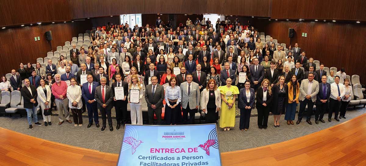PJEdomex certifica facilitadores privados.