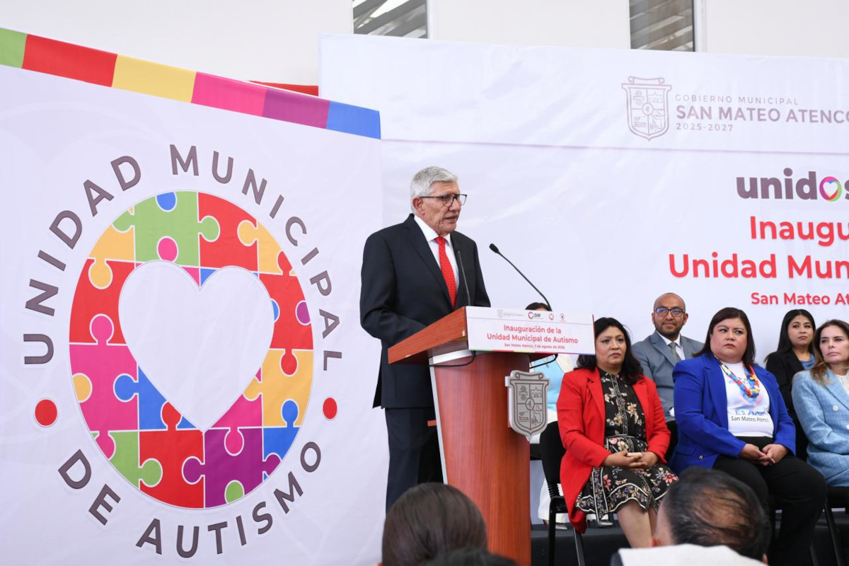 San Mateo Atenco inaugura primera Unidad Municipal de Autismo en el Valle de Toluca.
