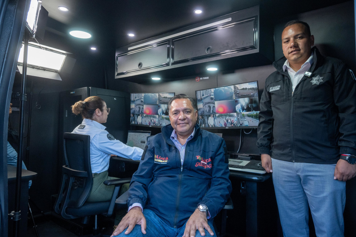 Toluca refuerza la seguridad con tecnología, inteligencia y dos C4 móviles