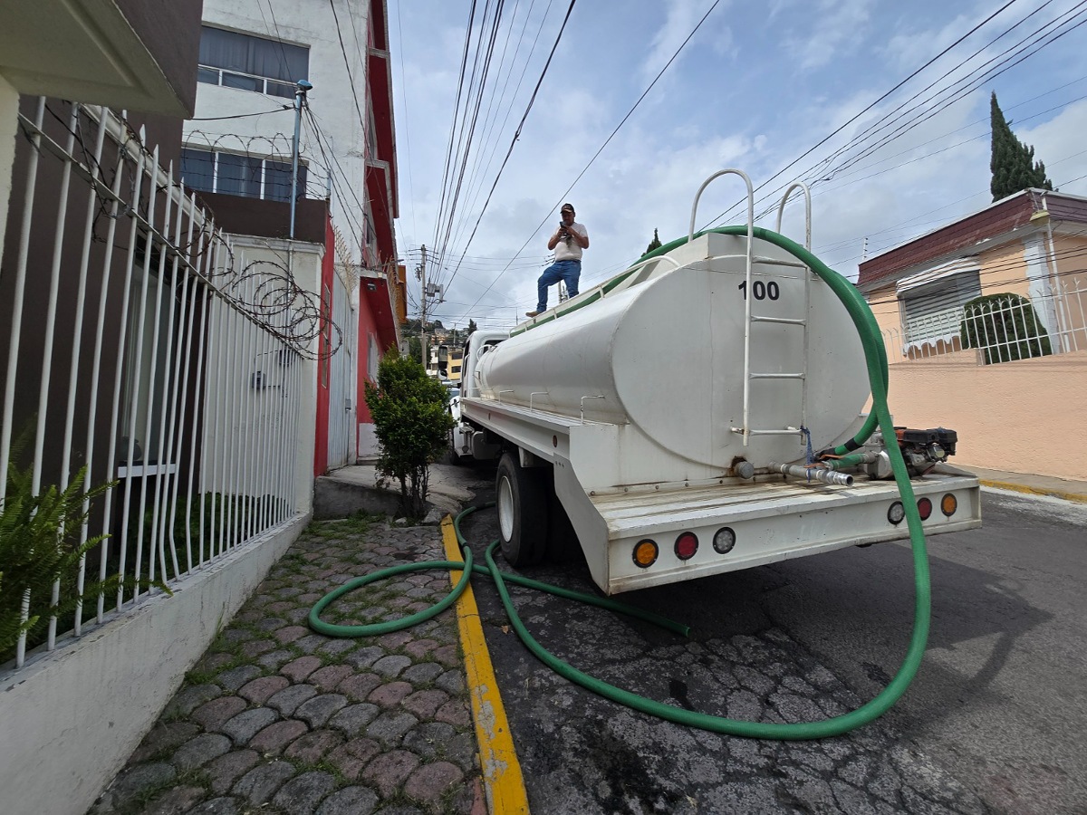 Se normaliza suministro de agua en Toluca.
