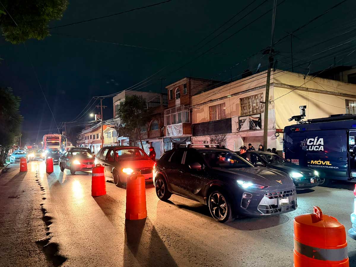 Operativos de alcoholimetro en Toluca.
