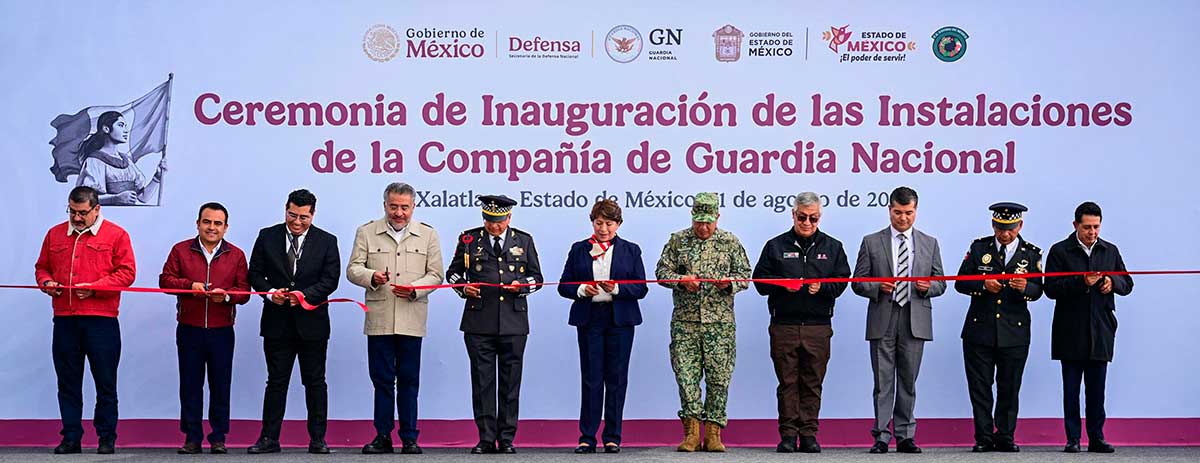 Inauguran instalaciones de la Guardia Nacional en el Edoméx.