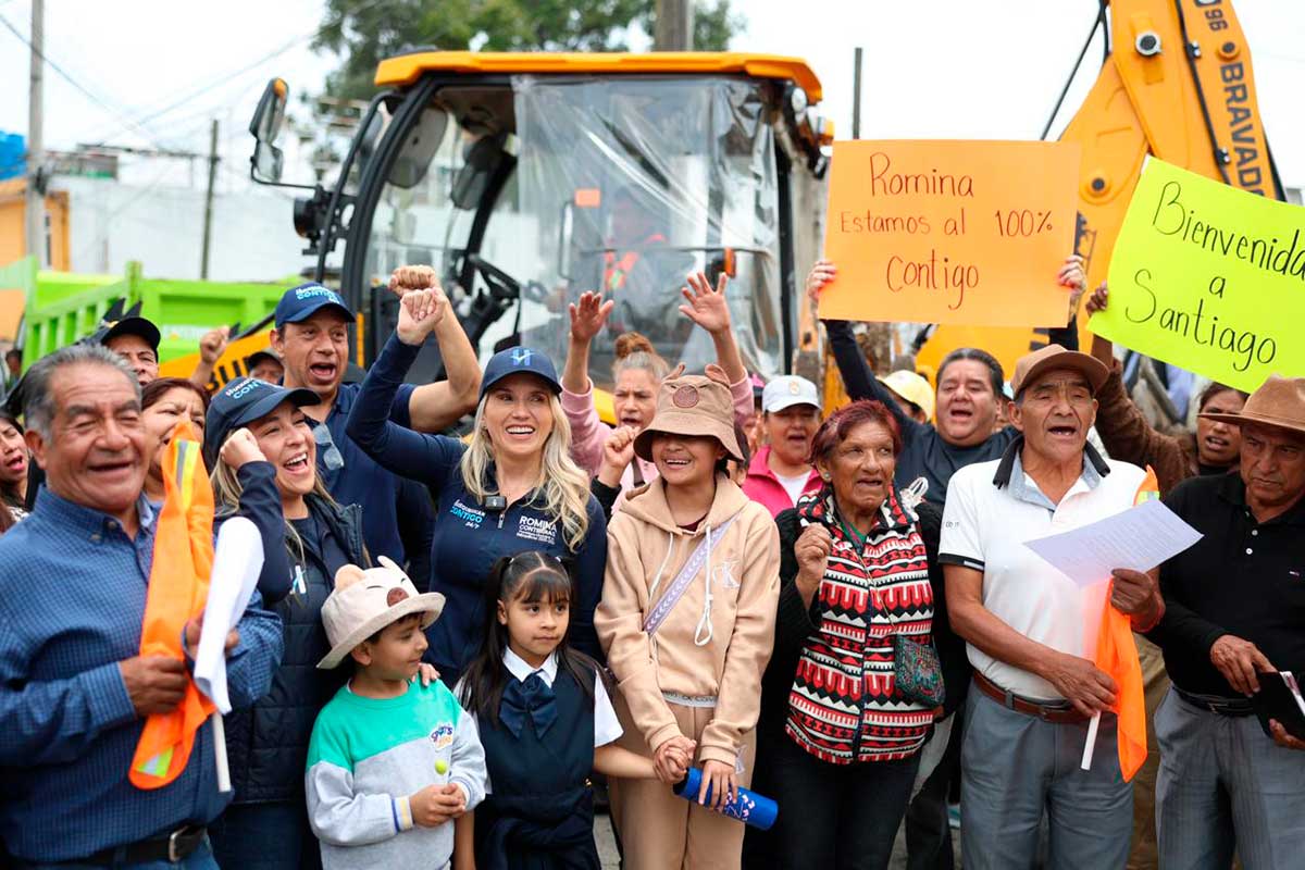 Obras públicas en Huixquilucan.