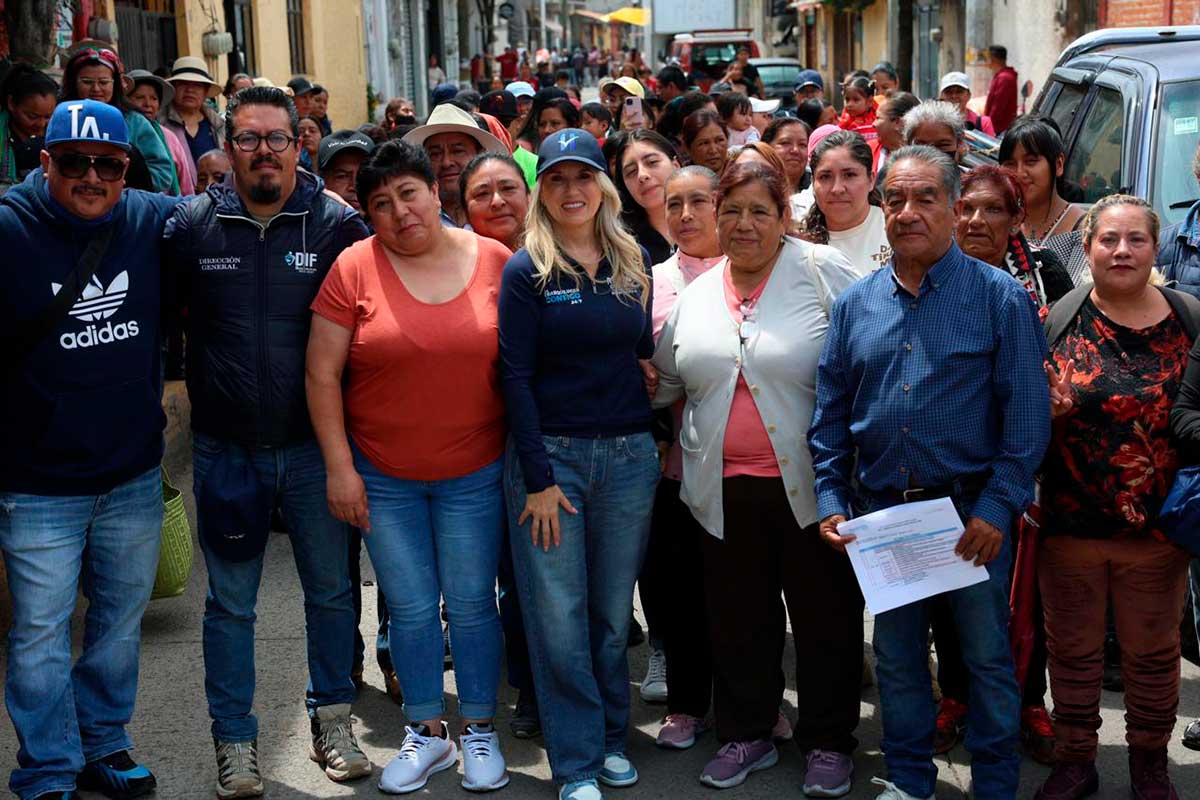Obras públicas en Huixquilucan.