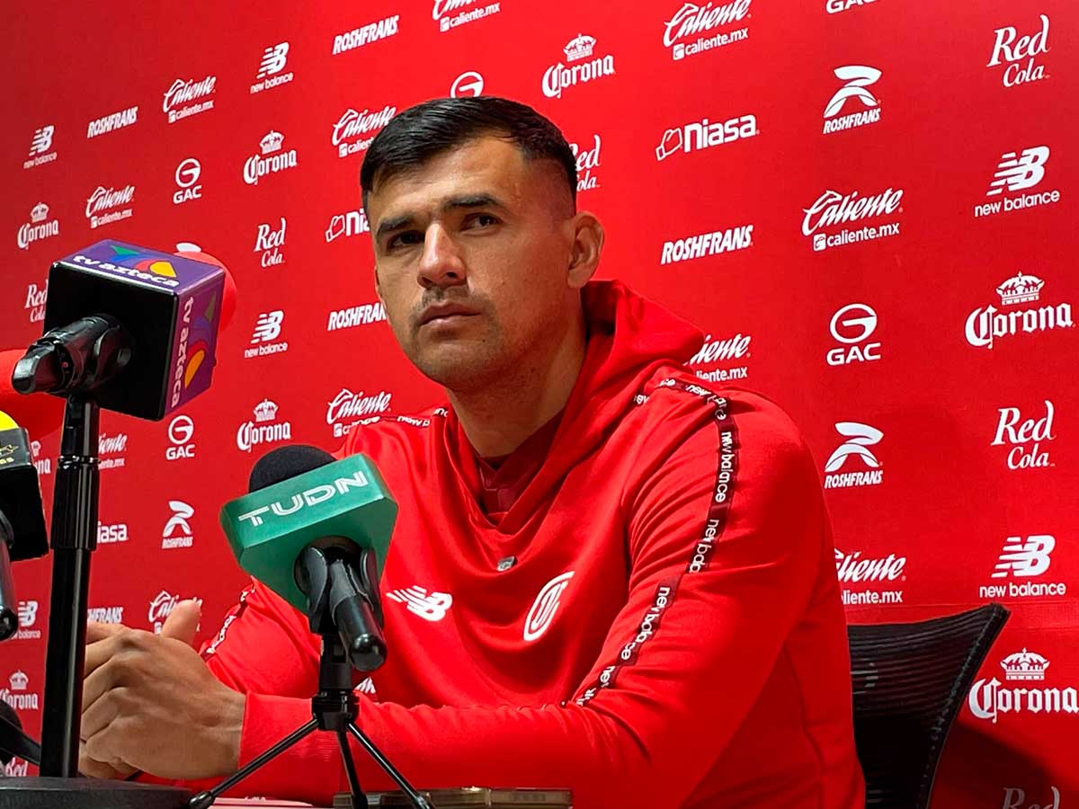 Luis Gracía, jugador del Toluca.