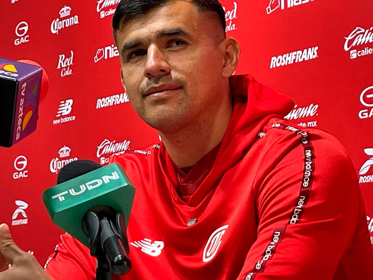 Luis Gracía, jugador del Toluca.