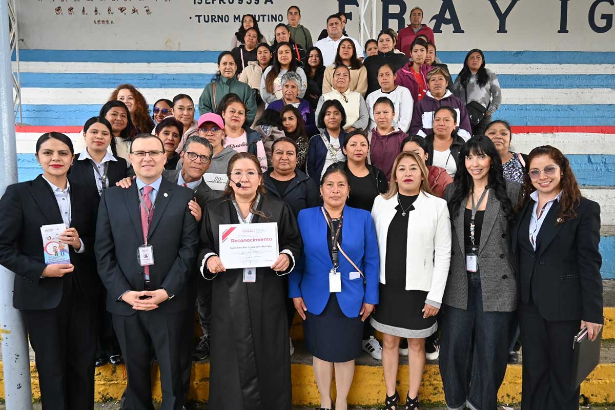 Programa en escuelas del Poder Judicial del Edoméx.