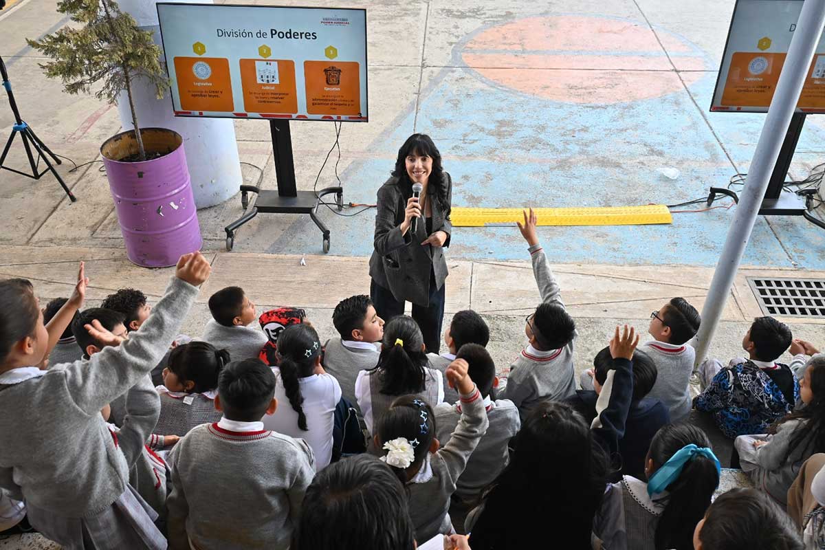 Programa en escuelas del Poder Judicial del Edoméx.
