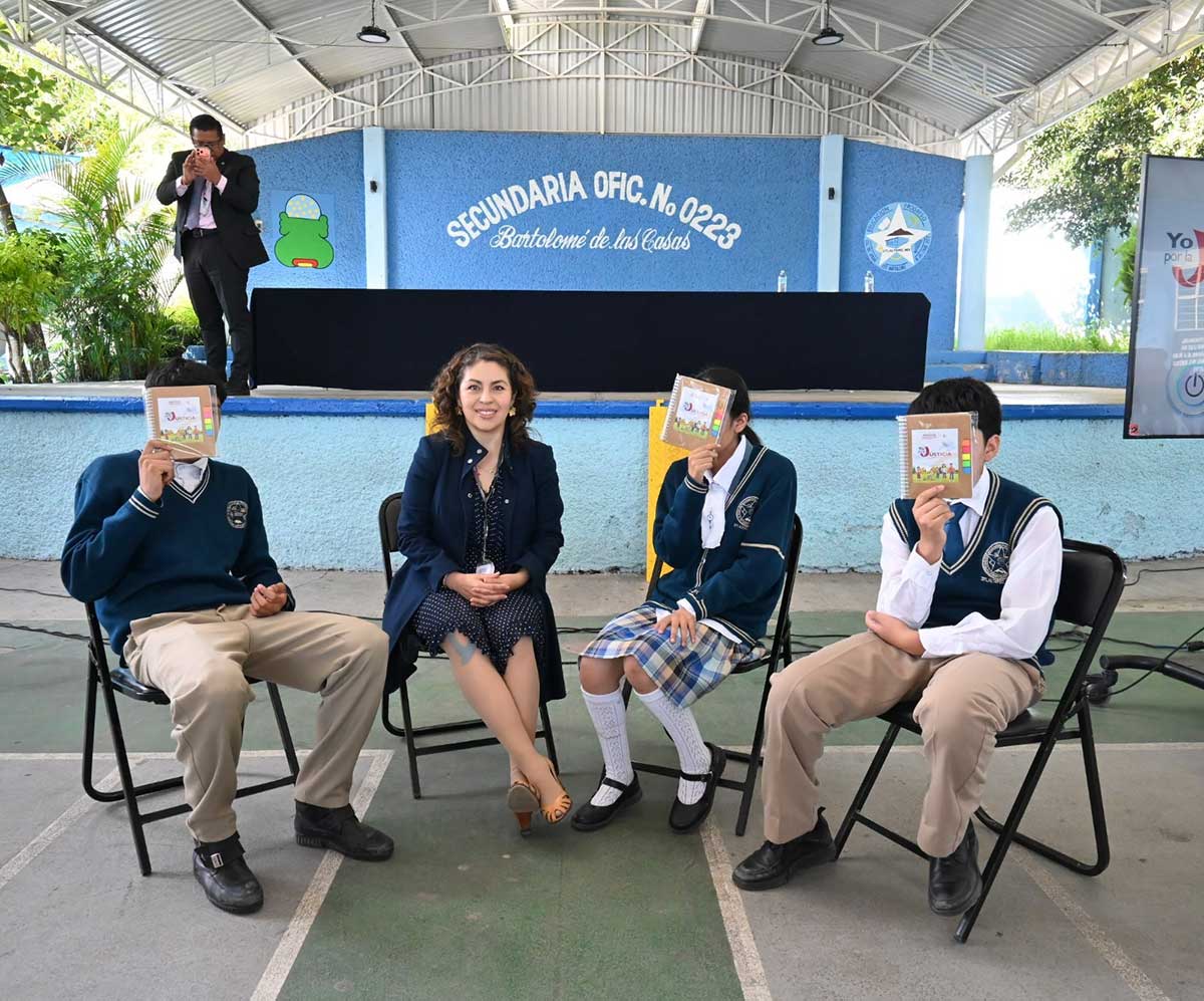Programa en escuelas del Poder Judicial del Edoméx.