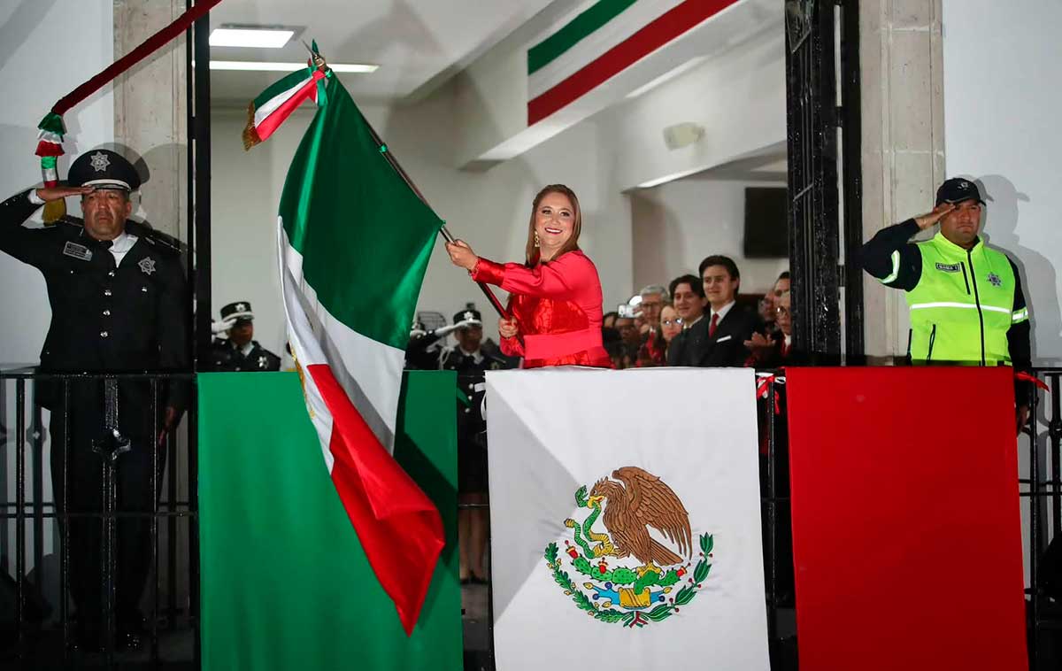 Grito de independencia en San Mateoa Atenco.