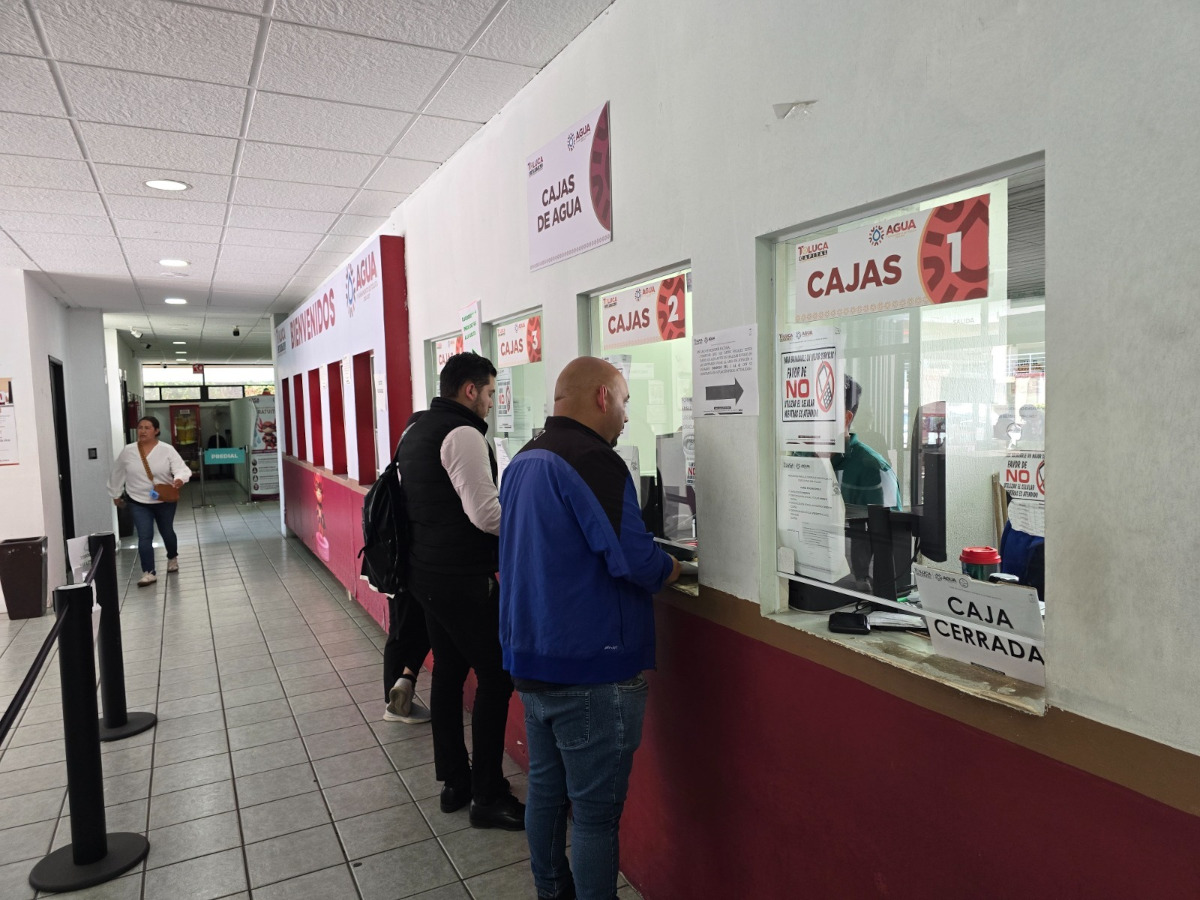 Toluca ofrece hasta 100% de descuento en recargos de pago em agua potable.