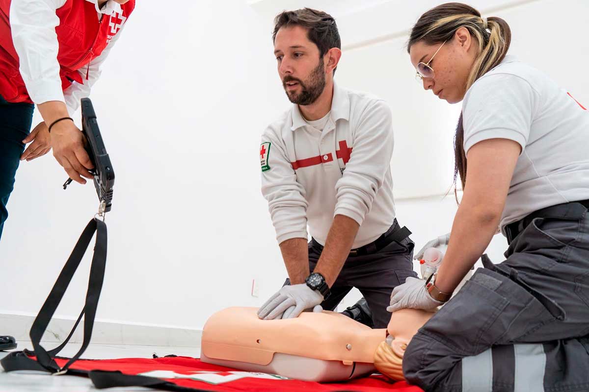 Curso de la Cruz Roja Mexicana.