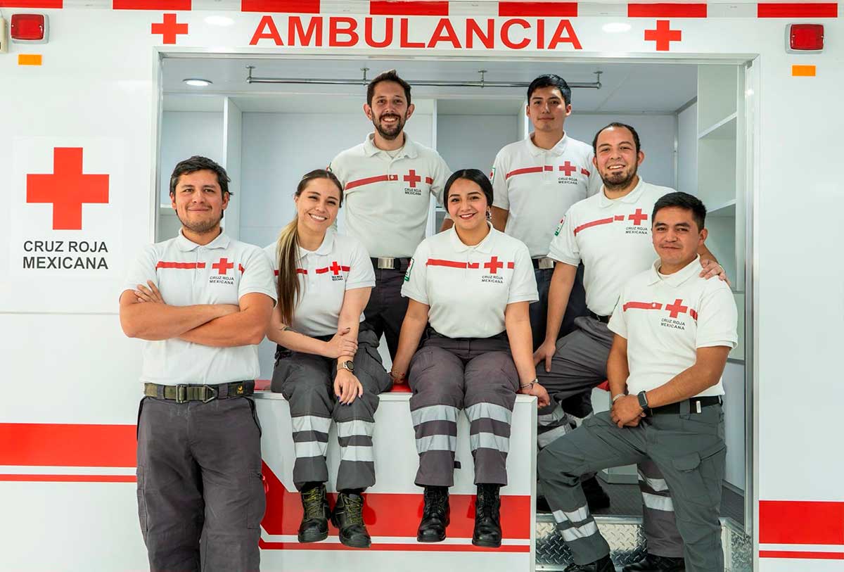 Curso de la Cruz Roja Mexicana.