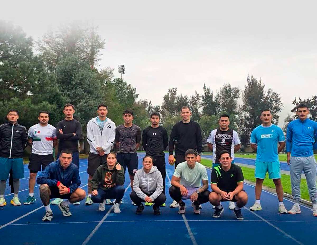 Jugadores mexiquenses de peloita vasca.