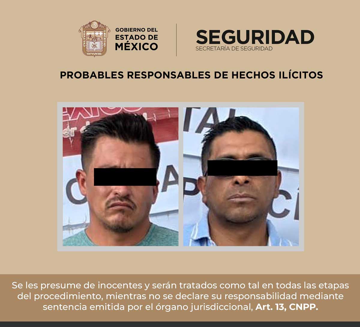 Detienen a dos personas por extorsión.