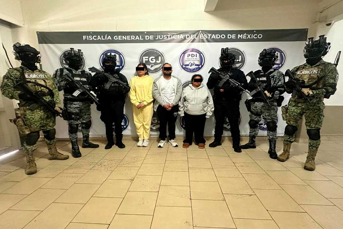 Detenidos durante operativos en Edomex.