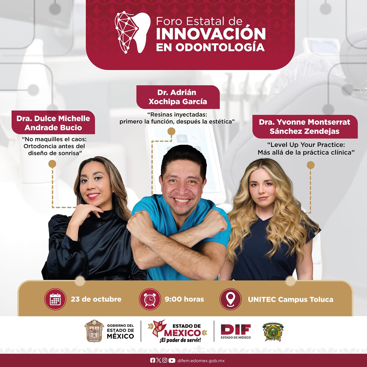 DIFEM realizará foro de actualización e innovación odontológica.