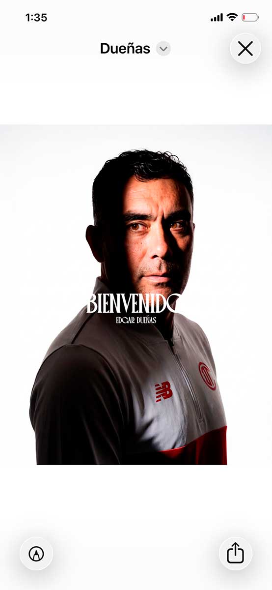 Edgar Dueñas es nuevo entrenador del Toluca Femenil.