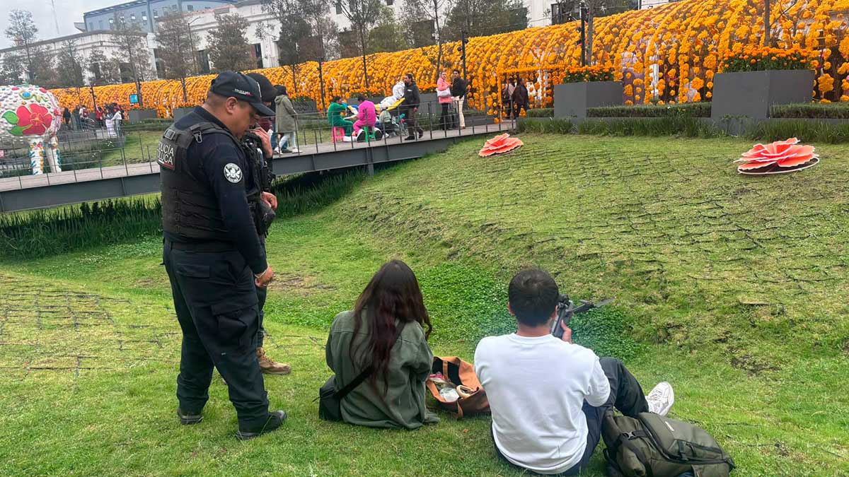 Operativo de seguridad en Toluca durante la Feria del Alfeñique 2026.