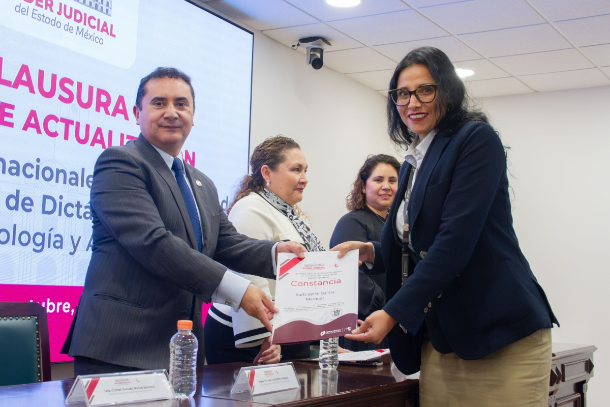 Capacitación del Poder Judicial del Edoméx.