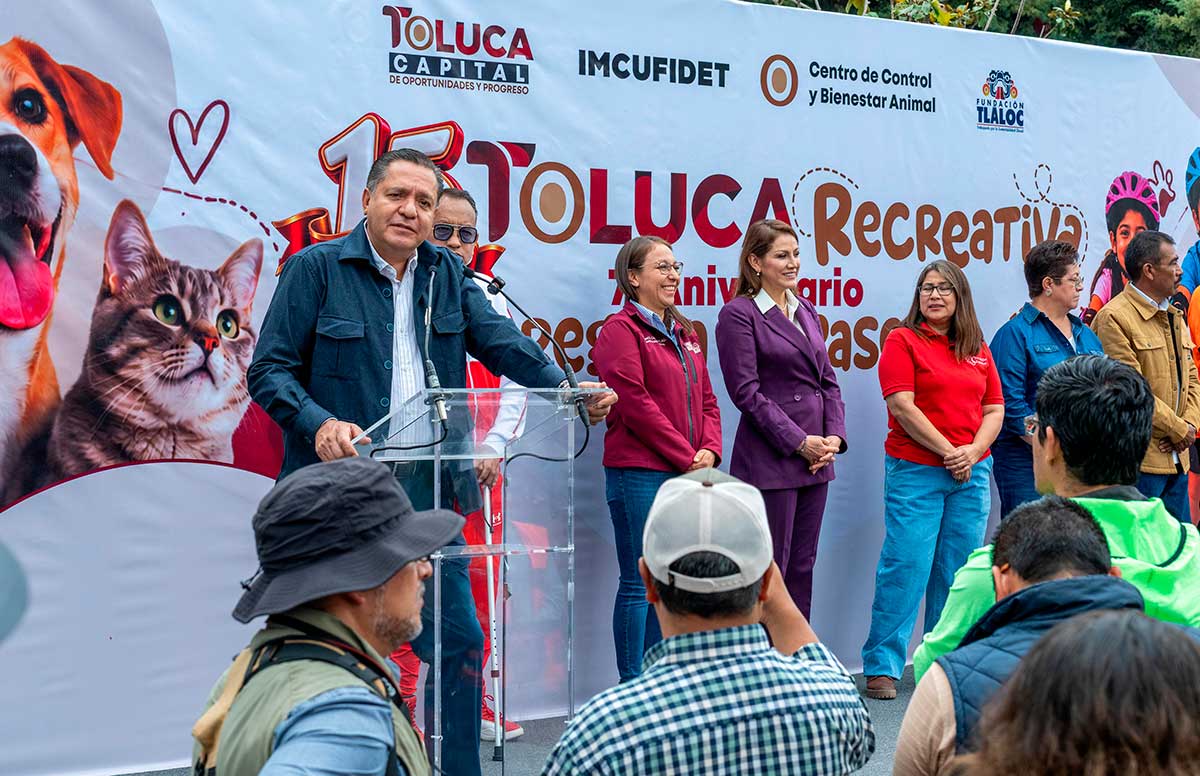 El Ayuntamiento dela capital mexiquense festerja el 15 aniversario de la Ruta Recreativa de Toluca.