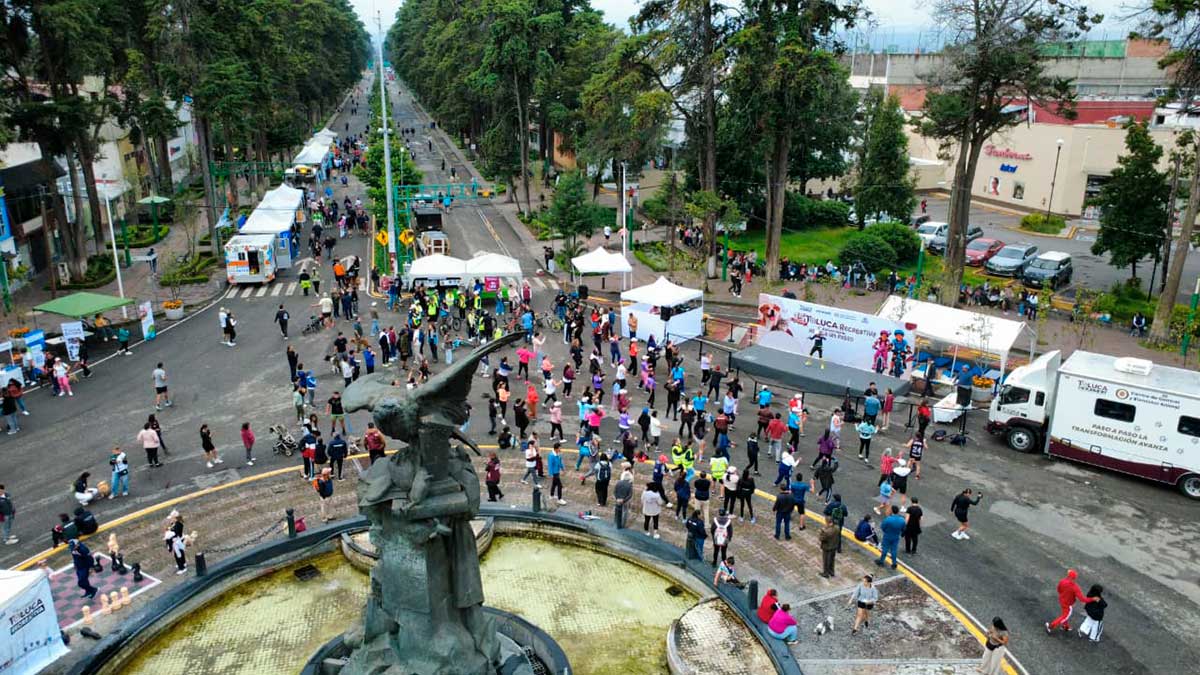 El Ayuntamiento dela capital mexiquense festerja el 15 aniversario de la Ruta Recreativa de Toluca.