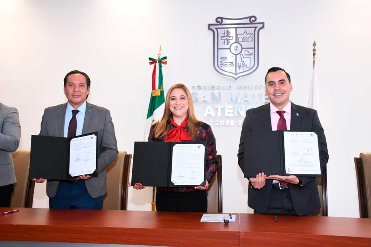 San Mateo Atenco y el Tecnológico de Toluca firman alianza para impulsar a jóvenes
