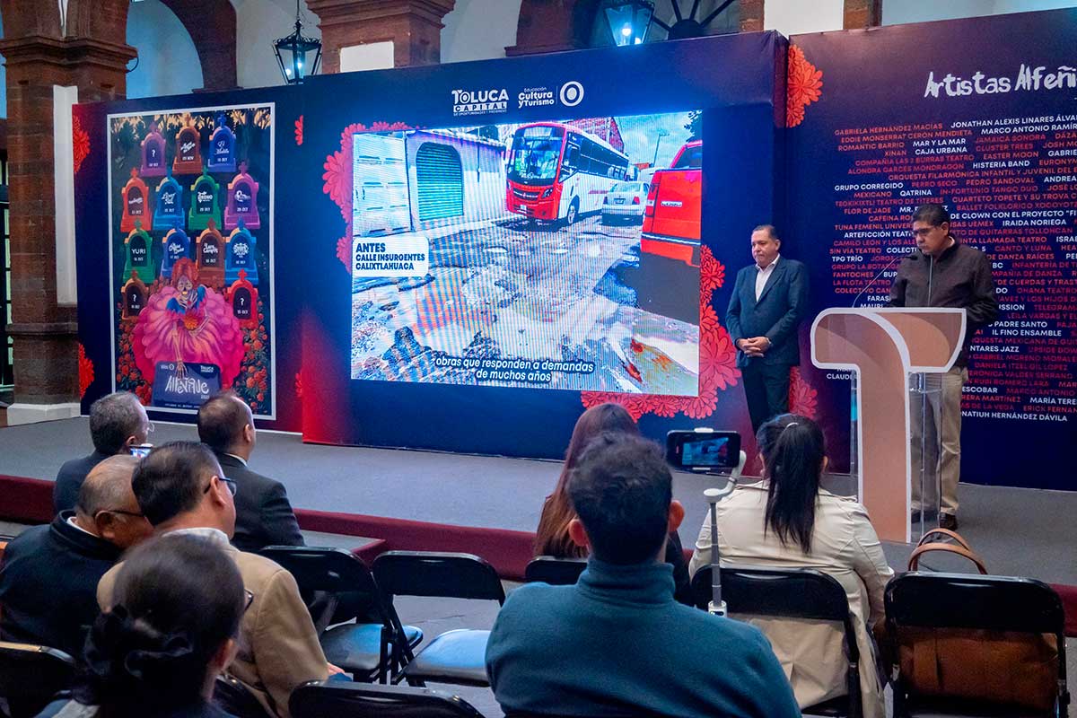 Toluca proyecta obras de infraestrutura.